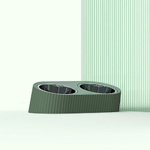 Stainless steel dog bowl wholesale sublimation elevated double pet cat dog food bowl