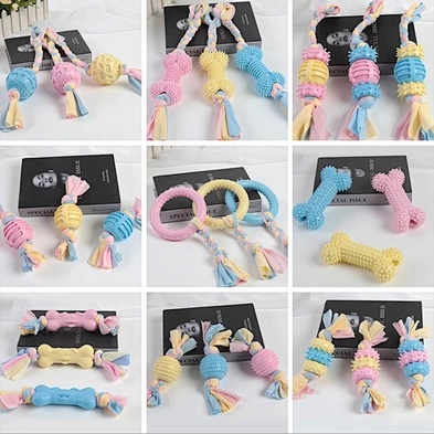 Whole sale pet toy dog TPR toy for dogs molar cleaning Dog toy