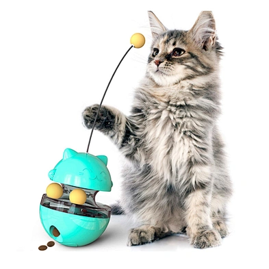 Hot selling cat toy animal pattern interactive cat food toy