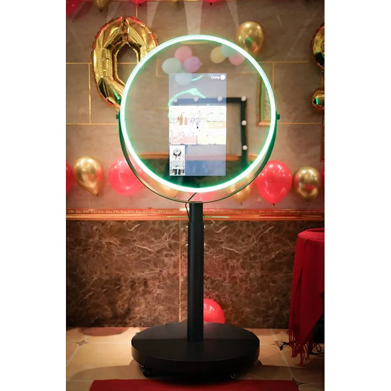 Round Beauty Mirror Selfie Booth