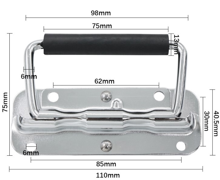 TCLS110 Spring Loaded Mount Chest Handle