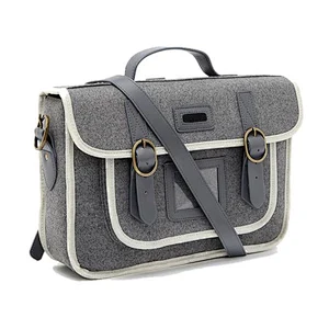 2014 New designs felt a4 document bag, best messenger bag for college