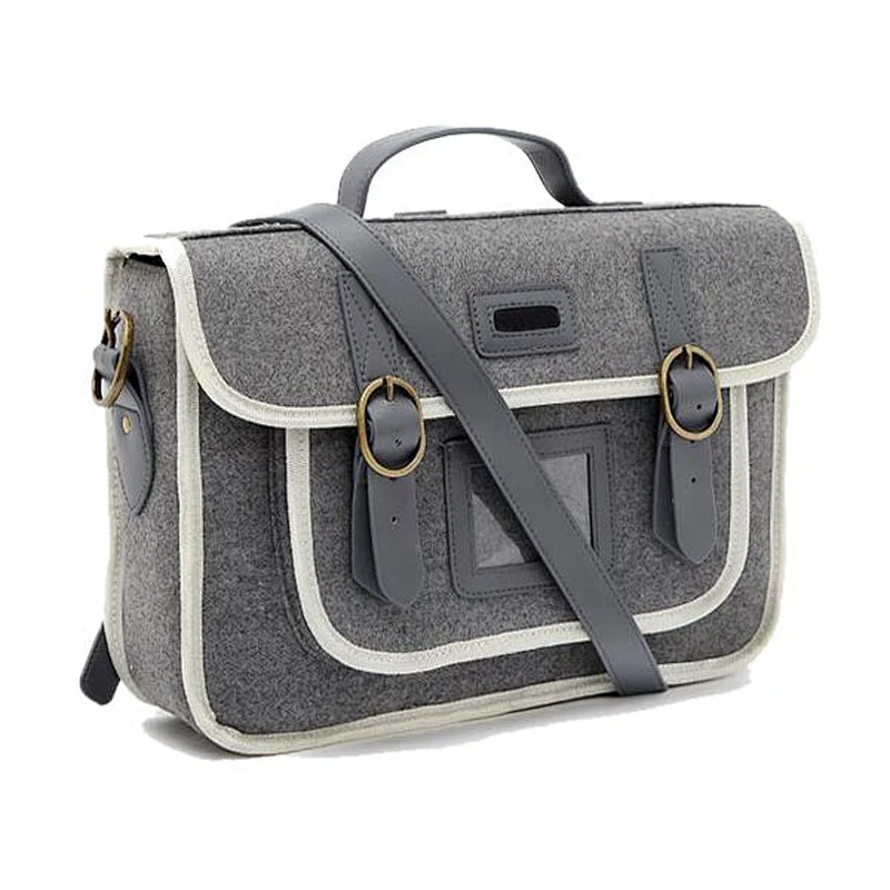 2014 New designs felt a4 document bag, best messenger bag for college