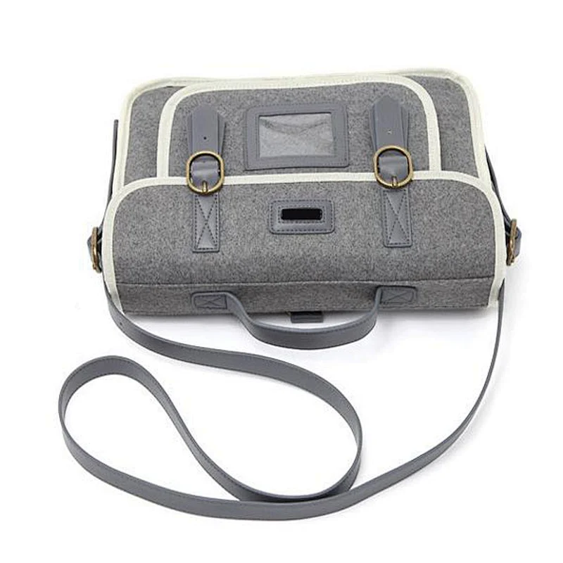2014 New designs felt a4 document bag, best messenger bag for college