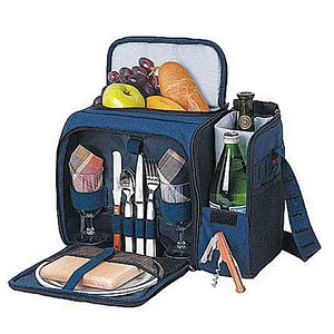Big capacity shoulder cooler Picnic set with wine pocket,picnic blanket and bag,concept picnic bag,picnic bags pack