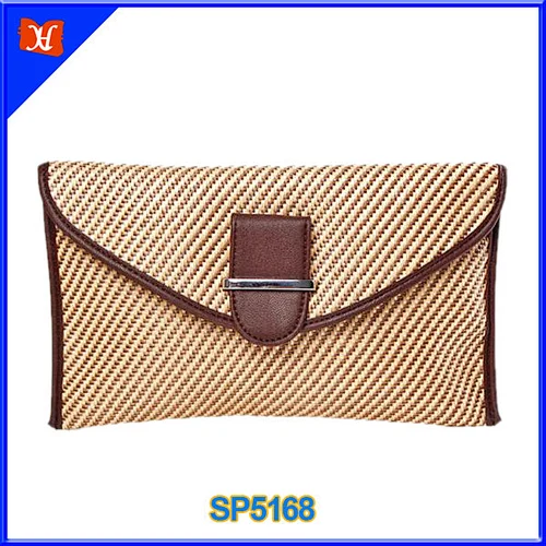2014 special material clutch bag women straw clutch, fashion ladies envelope clutch bag