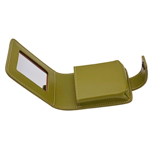 Wholesale Small Cosmetic Bag Mini Lipstick Pouch Storage Lipstick Holder with Mirror