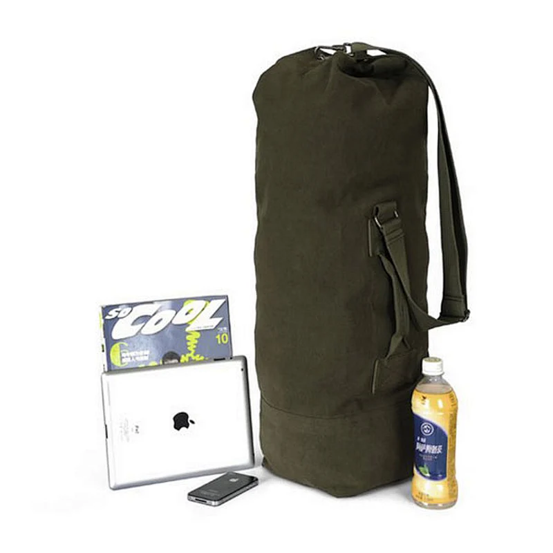 Hiking backpack bag large capacity vintage rucksack canvas hiking backpack bag