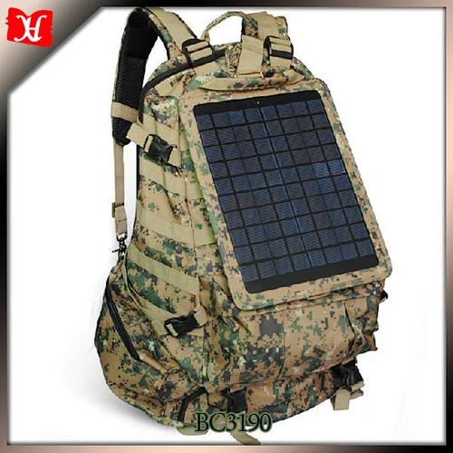 Solar power backpack mochilas militares/ mochilas solares