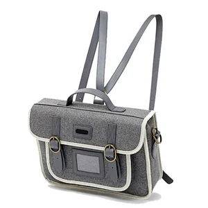 2014 New designs felt a4 document bag, best messenger bag for college