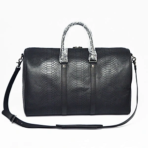 Wholesale OEM Customized Leather Sports Tote Gym Bag Travel Luggage Bag Waterproof Overnight Bag With With Shoe Compartment