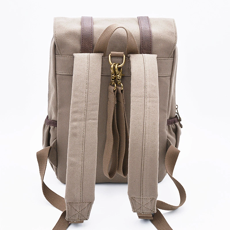OEM large capacity canvas gym backpack laptop travel outdoor hiking backpack