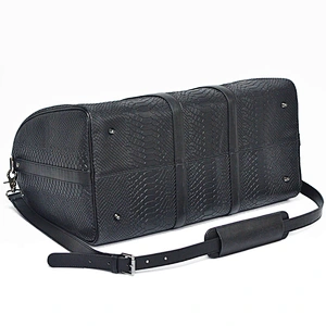 Wholesale OEM Customized Leather Sports Tote Gym Bag Travel Luggage Bag Waterproof Overnight Bag With With Shoe Compartment