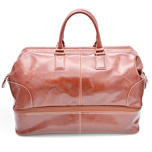 Wholesale OEM Customized Vegan Leather travel bag separate garments duffel bag