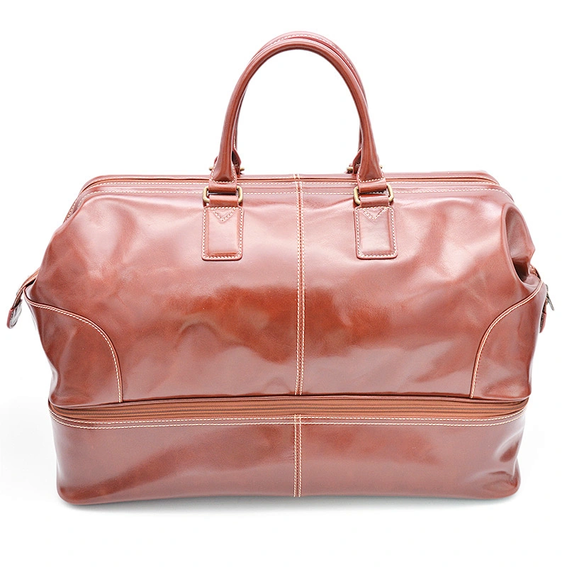 Wholesale OEM Customized Vegan Leather travel bag separate garments duffel bag