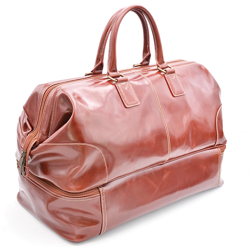 Wholesale OEM Customized Vegan Leather travel bag separate garments duffel bag