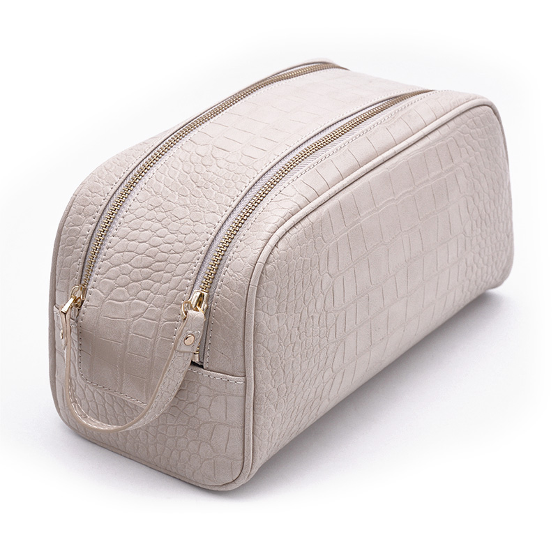 Customized high quality double zipper wash bag portable toilet bag travel carry on cosmetic bag