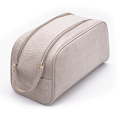 Customized high quality double zipper wash bag portable toilet bag travel carry on cosmetic bag
