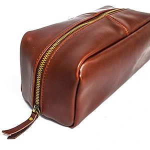 Wholesale OEM Customized Vegan Leather Makeup Brush Packaging Classic Pencil Bag Burgundy Cosmetic Organizer case