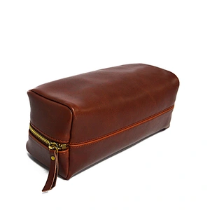 Wholesale OEM Customized Vegan Leather Makeup Brush Packaging Classic Pencil Bag Burgundy Cosmetic Organizer case