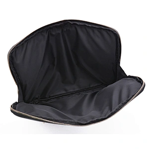 OEM luxury leather clutch bag animal fur pattern ladies handbag