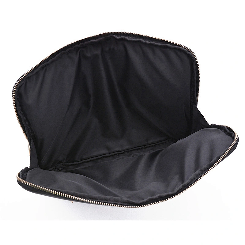 OEM luxury leather clutch bag animal fur pattern ladies handbag