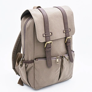 OEM large capacity canvas gym backpack laptop travel outdoor hiking backpack