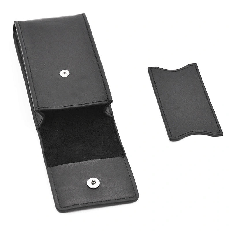 OEM leather high quality watch case with removable inner leather sheet