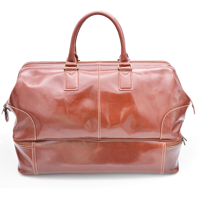 Wholesale OEM Customized Vegan Leather travel bag separate garments duffel bag