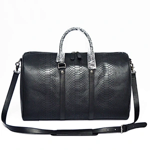 Wholesale OEM Customized Leather Sports Tote Gym Bag Travel Luggage Bag Waterproof Overnight Bag With With Shoe Compartment