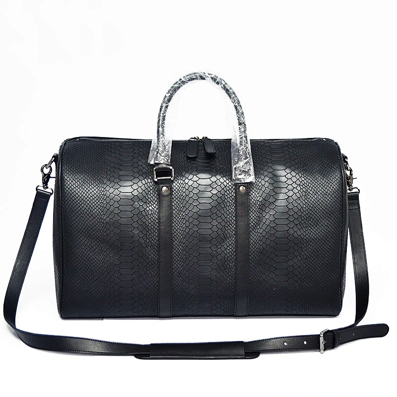 Wholesale OEM Customized Leather Sports Tote Gym Bag Travel Luggage Bag Waterproof Overnight Bag With With Shoe Compartment
