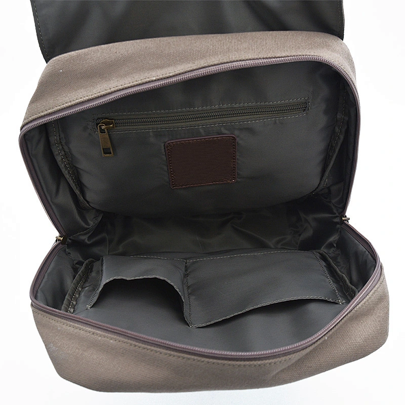OEM large capacity canvas gym backpack laptop travel outdoor hiking backpack