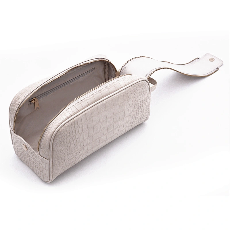 Customized high quality double zipper wash bag portable toilet bag travel carry on cosmetic bag