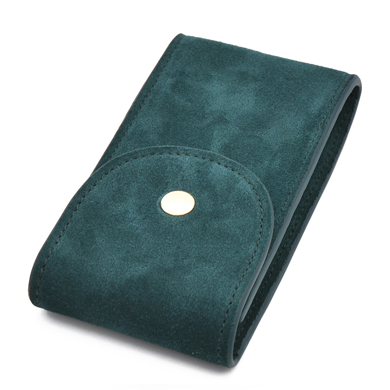 New fashion OEM Customized suede Vegan Leather high quality watch pouch carry on watch display box