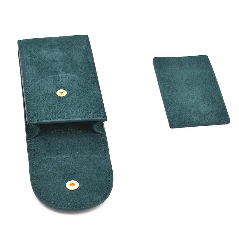 New fashion OEM Customized suede Vegan Leather high quality watch pouch carry on watch display box