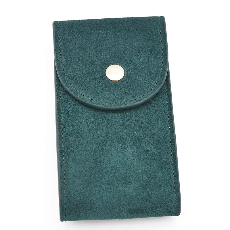 New fashion OEM Customized suede Vegan Leather high quality watch pouch carry on watch display box