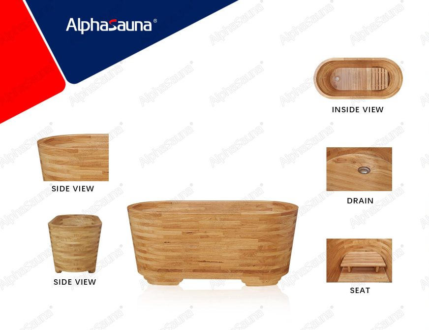 chinese wooden bathtub