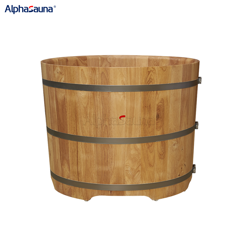 wooden soaker tub