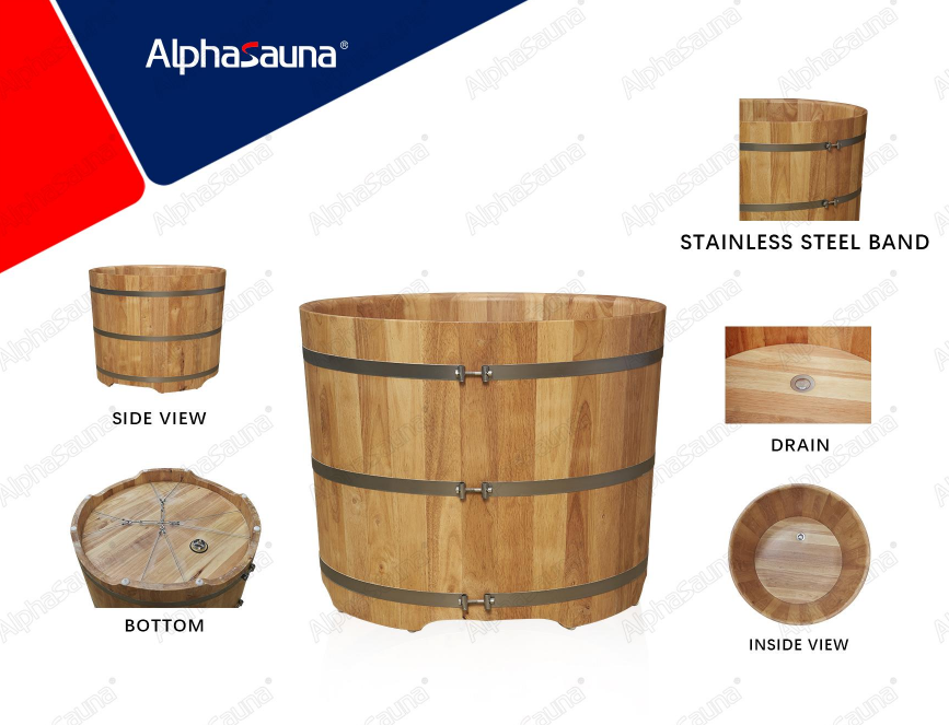 diy portable wooden soaking tub