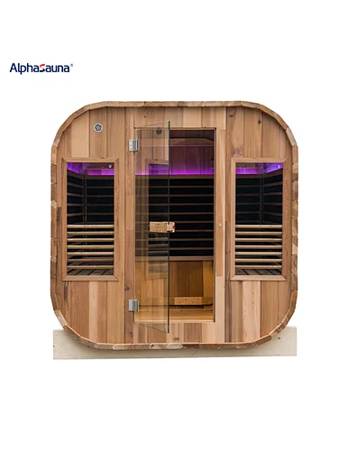 Outdoor infrared sauna