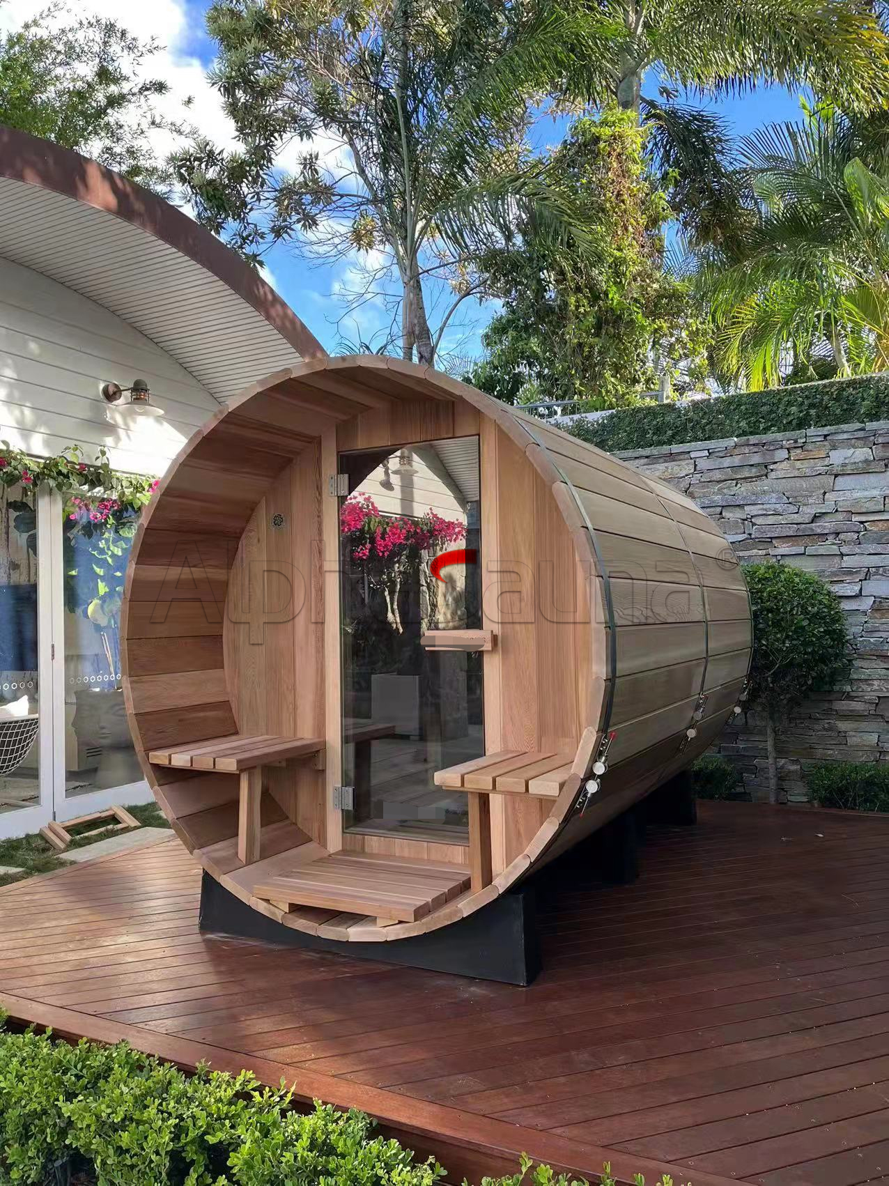 two person outdoor sauna