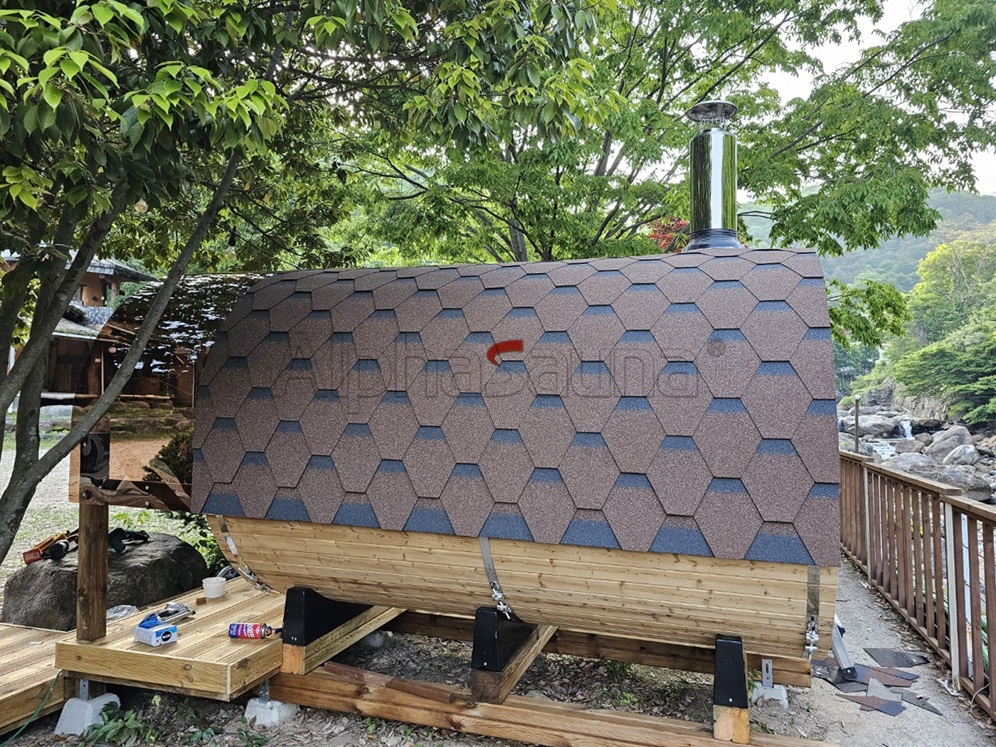 single sauna room