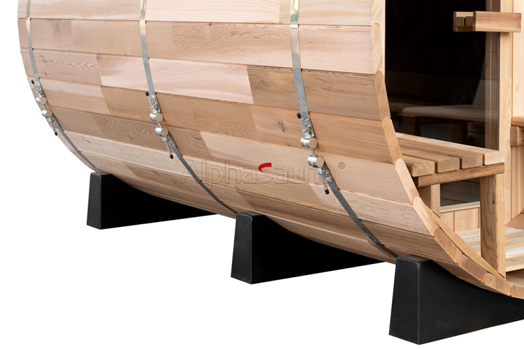 wood barrel sauna