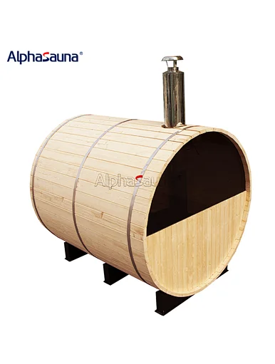 wood burning sauna outdoor