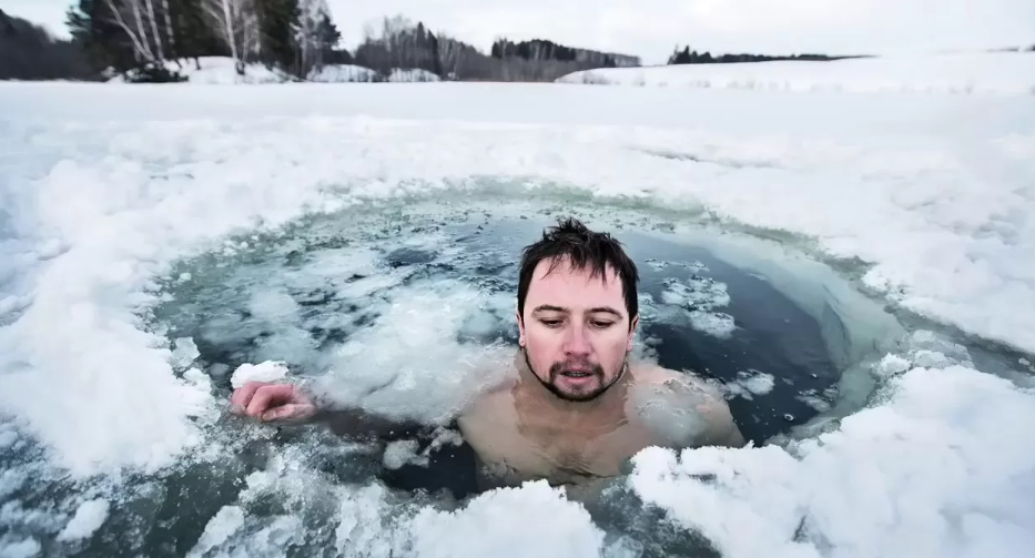 trough for ice bath