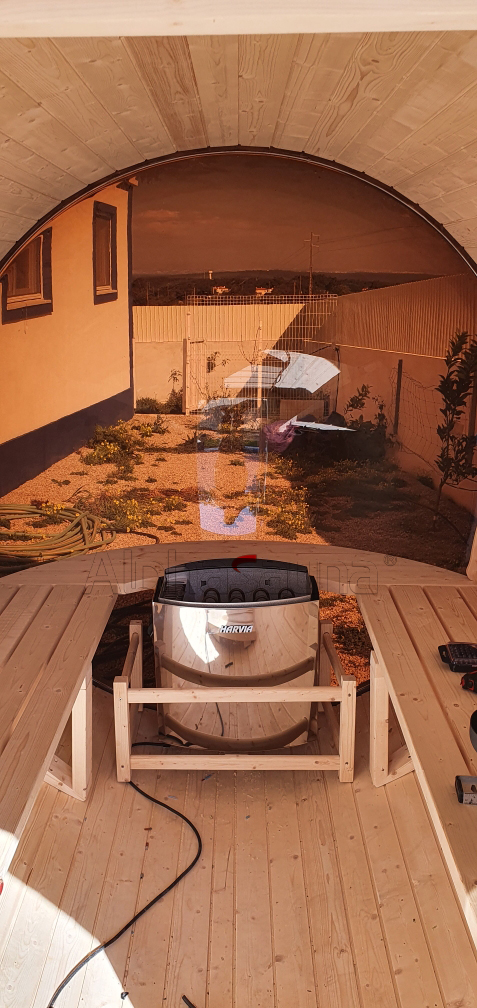 2 person outdoor sauna