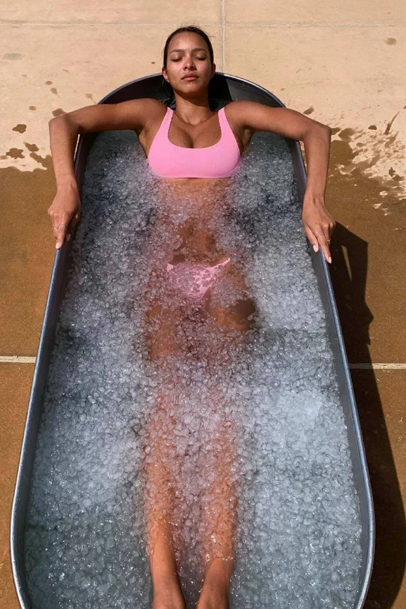 sauna and ice bath routine
