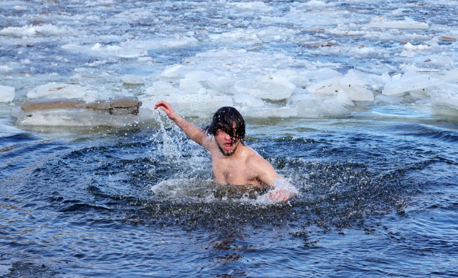 ice bath to hot tub