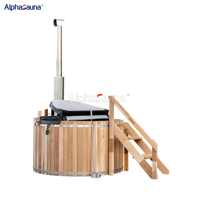 wooden barrel hot tubs