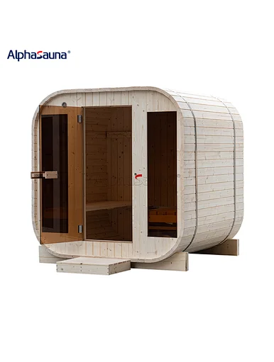 Outdoor sauna cabin